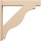 Ekena Millwork 7 1/2-in W x 42-in D x 42-in H Funston Block Rough Cedar Woodgrain TimberThane Outlooker, Primed Tan OUTUR075X42X42FST44RCPR - alternate 5